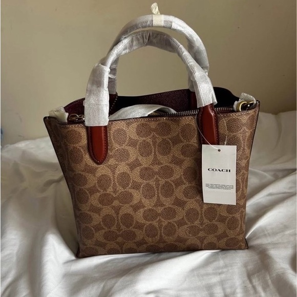 Coach Brown Signature Tote Bag - Picture 3 of 4